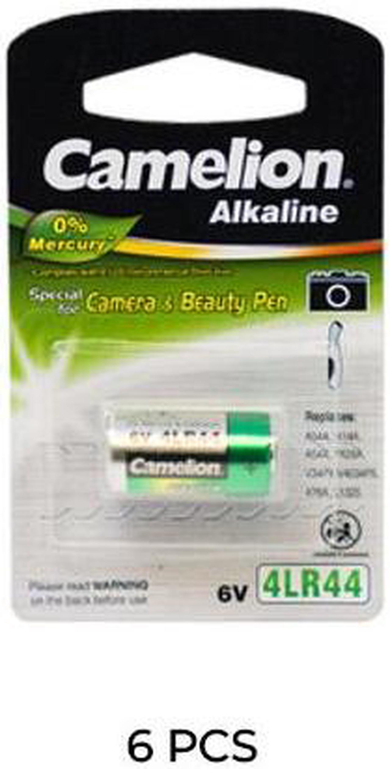 6-Pack 4LR44 6 Volt Alkaline Batteries (A544, PX28A)