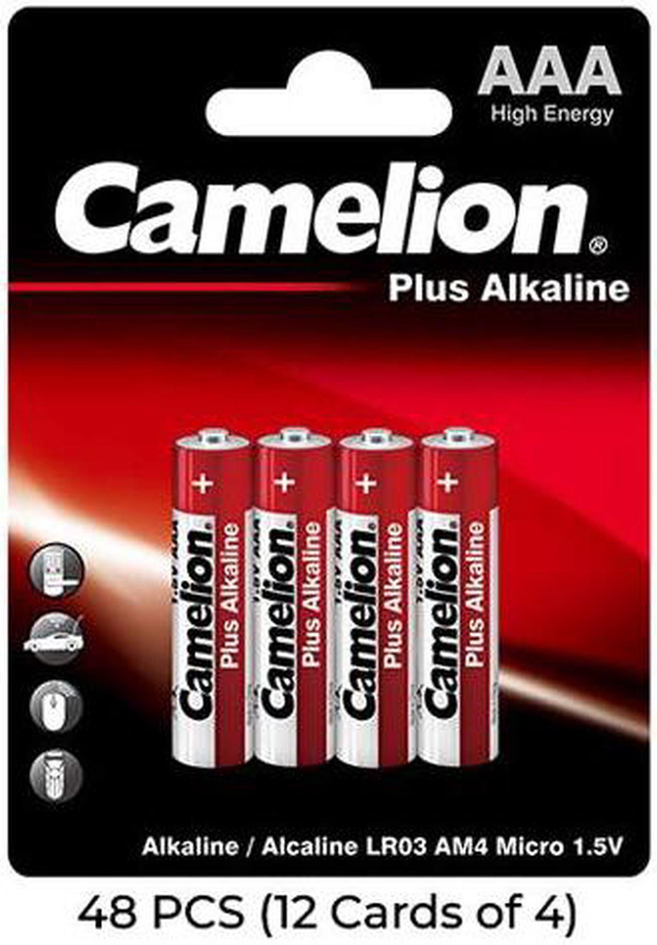 48-Pack AAA Camelion Plus Alkaline Eco Blister (12 Cards of 4)