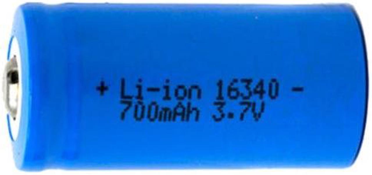 3.7 Volt RCR123A (16340) Lithium Ion Battery (700 mAh)