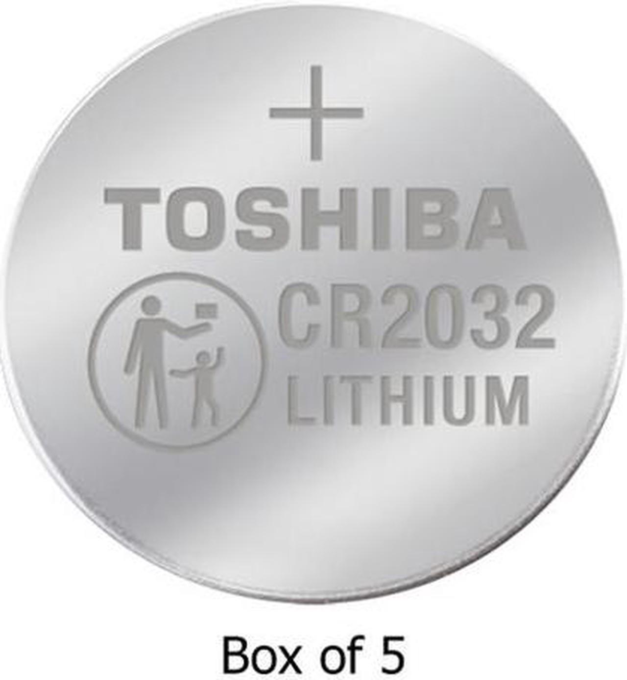 CR2032 Toshiba 3 Volt Lithium Coin Cell Batteries (5-Pack)