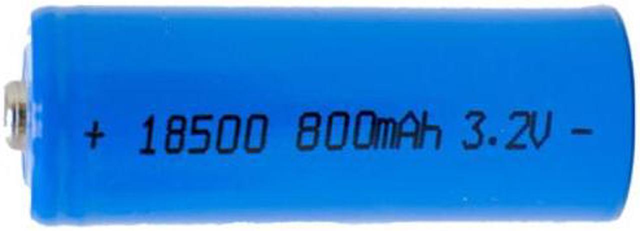 18500 3.2 Volt LiFePO4 Battery (800 mAh)