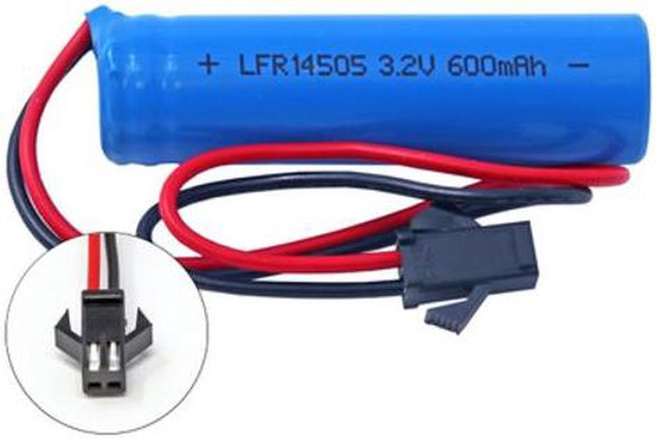 3.2V 600 mAh (14500) LiFeP04 Battery Pack for Gama Sonic Solar Lights