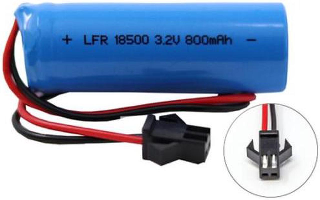 3.2V 800 mAh (18500) LiFeP04 Battery Pack for Gama Sonic Solar Lights