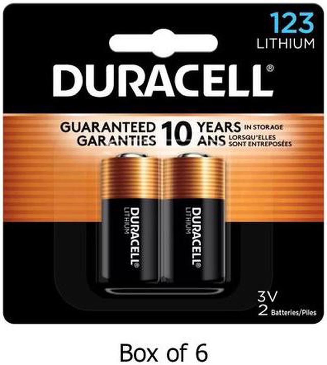 12-Pack Duracell DL123A 3 Volt Lithium Batteries (6 Cards of 2)