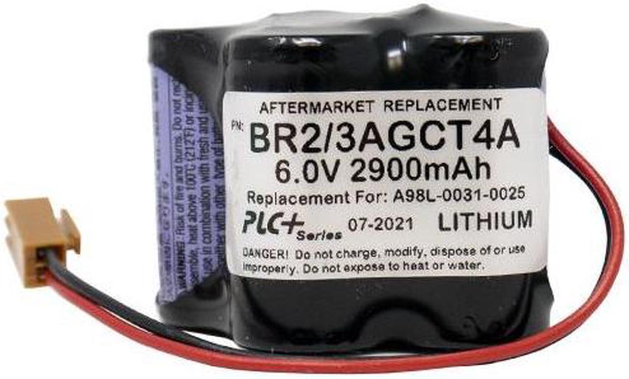 GE Fanuc BR-2/3AGCT4A 6V Lithium PLC Battery (A98L-0031-0025)