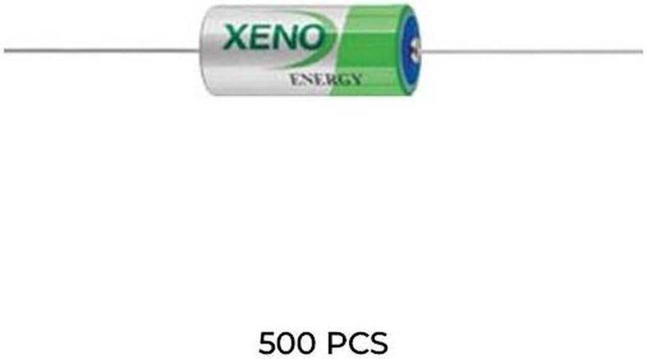 500-Pack Xeno XL-055F 3.6V 2/3 AA 1.65Ah Lithium Batteries with Axial Leads