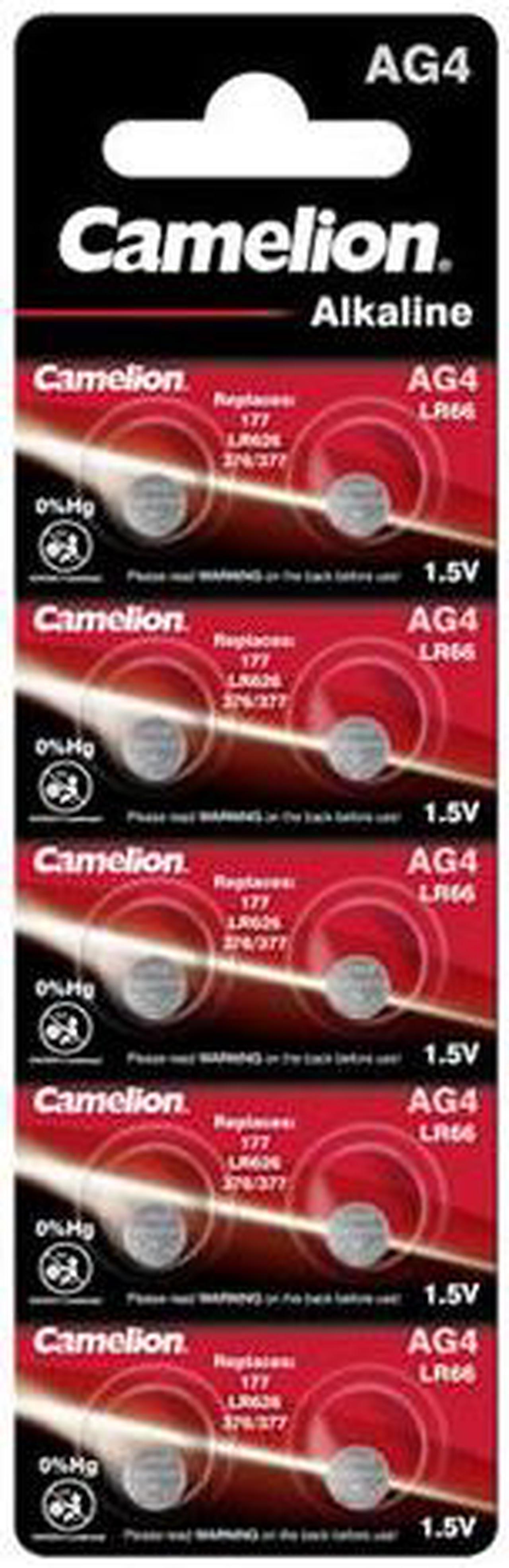 AG4 / 376 / 377 / LR66 Button Batteries (10 Card)