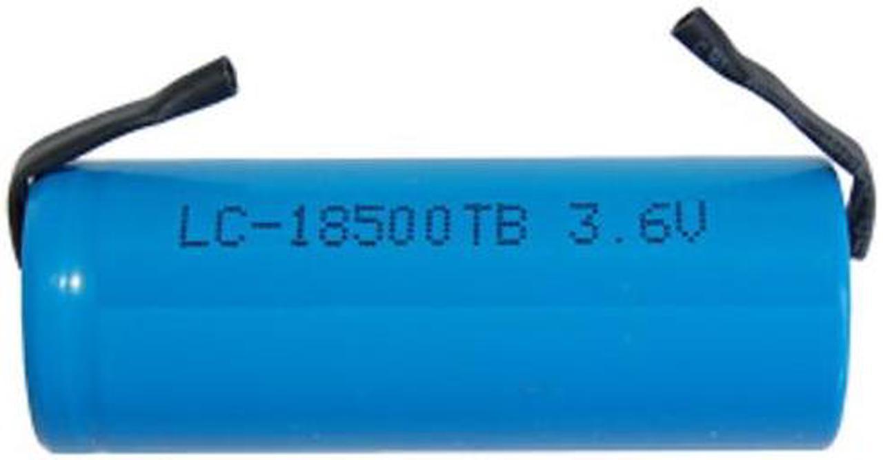 4/3 A 3.7 Volt Lithium Ion 18500 Battery with Tabs (1500 mAh)