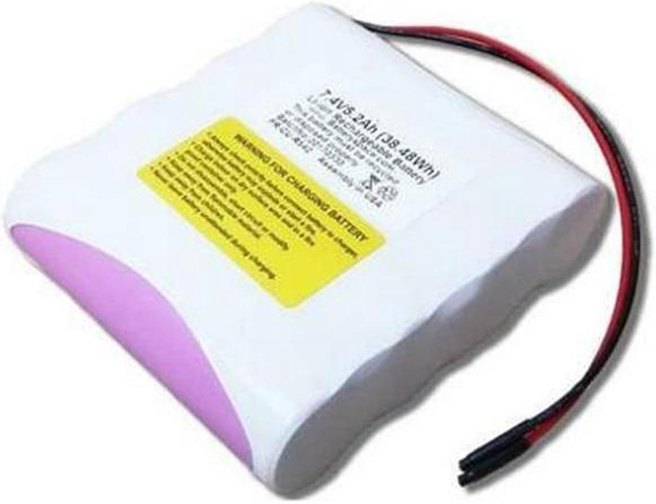 7.4 Volt Lithium Ion Battery Pack (5200 mAh) with Protection IC