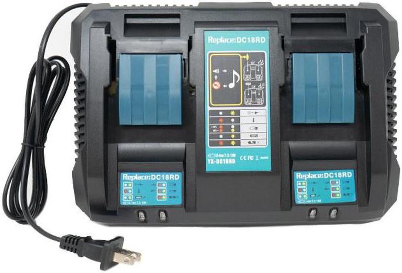 Makita DC18RD 14.4-18 Volt 6.0A Li-Ion Dual Replacement Battery Charger