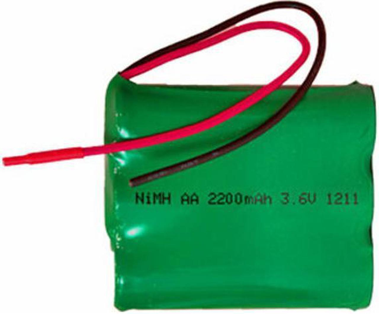 Main image of 3.6 Volt NiMH Battery Pack with Leads (2200 mAh)