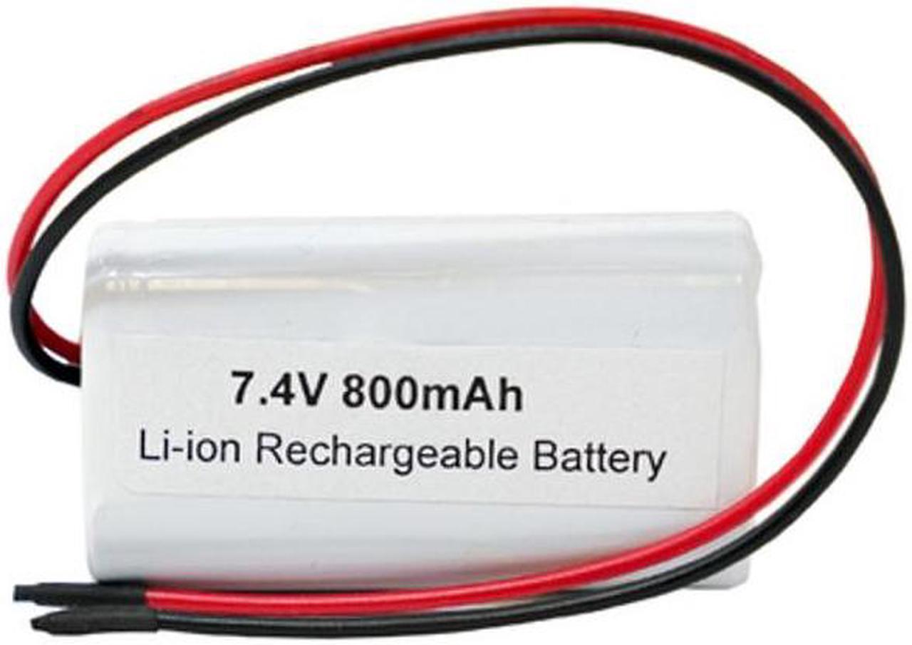 7.4 Volt Lithium Ion 14500 Battery Pack (800 mAh) with Protection IC