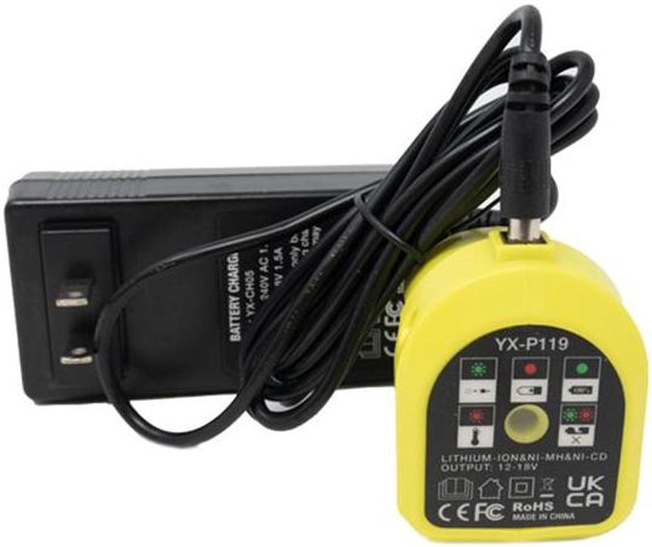 Ryobi Replacement P119 12-18 Volt 1.0A Li-Ion/NiMH/NiCd Battery Charger