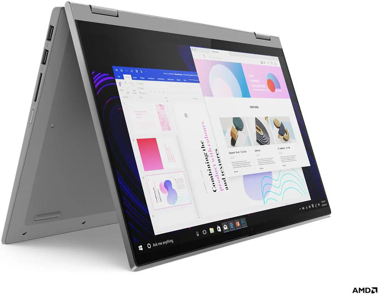 Alt view image 2 of 6 - 2020 Lenovo IdeaPad Flex 5 14" FHD Full HD 1080p IPS 2-in-1 Touch Business Laptop + Active Pen (AMD 6-Core Ryzen 5 4500U, 16GB DDR4 RAM, 256GB PCIe SSD) Backlit, Fingerprint, Webcam, Windows 10 Home
