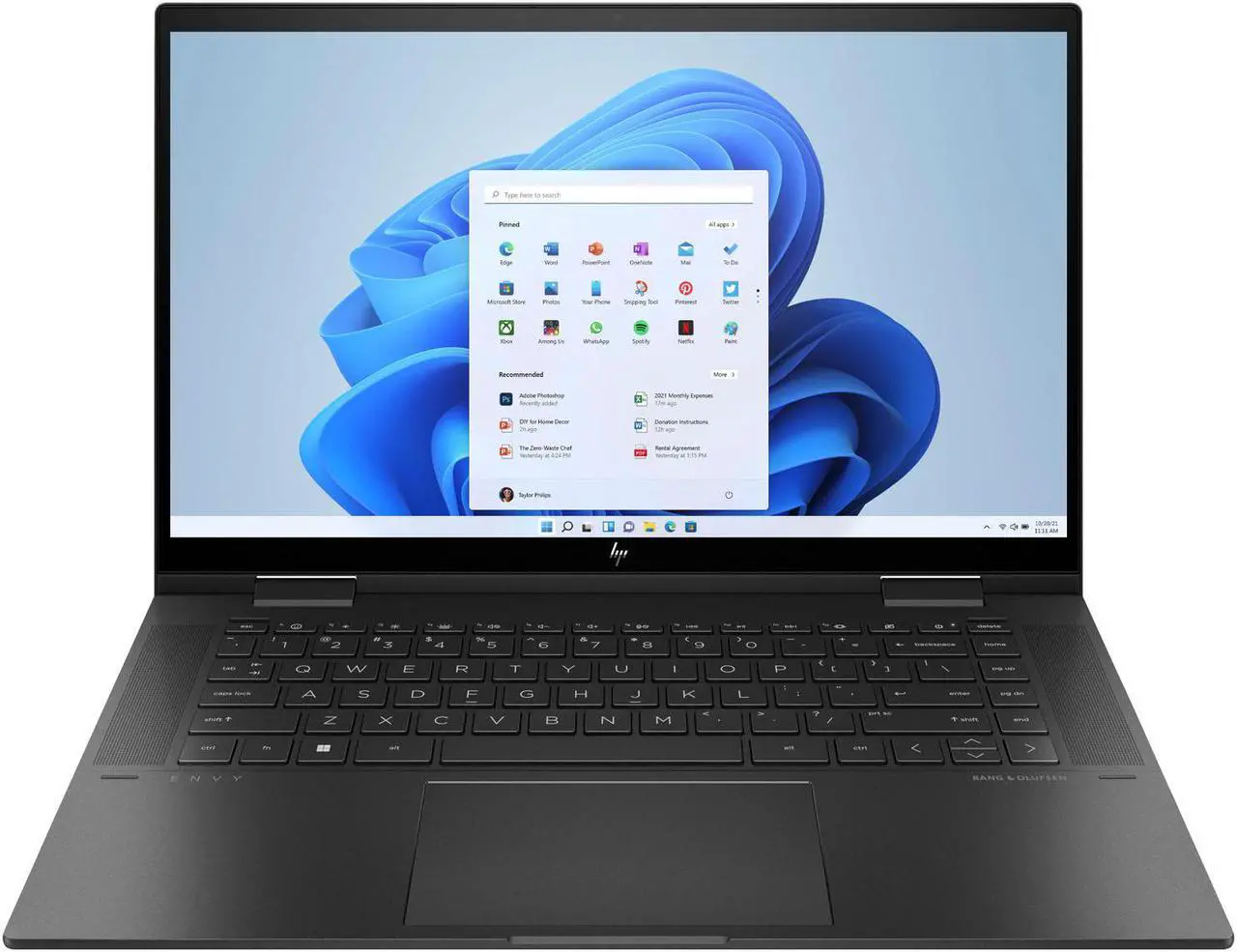 Alt view image 2 of 7 - HP Envy X360 15.6 2-in-1 Touchscreen (AMD 6-Core Ryzen 5 5625U, 32GB RAM, 1TB PCle SSD, Webcam), FHD Convertible Laptop, Backlit, Alexa Built-in, Black, Windows 11 Home
