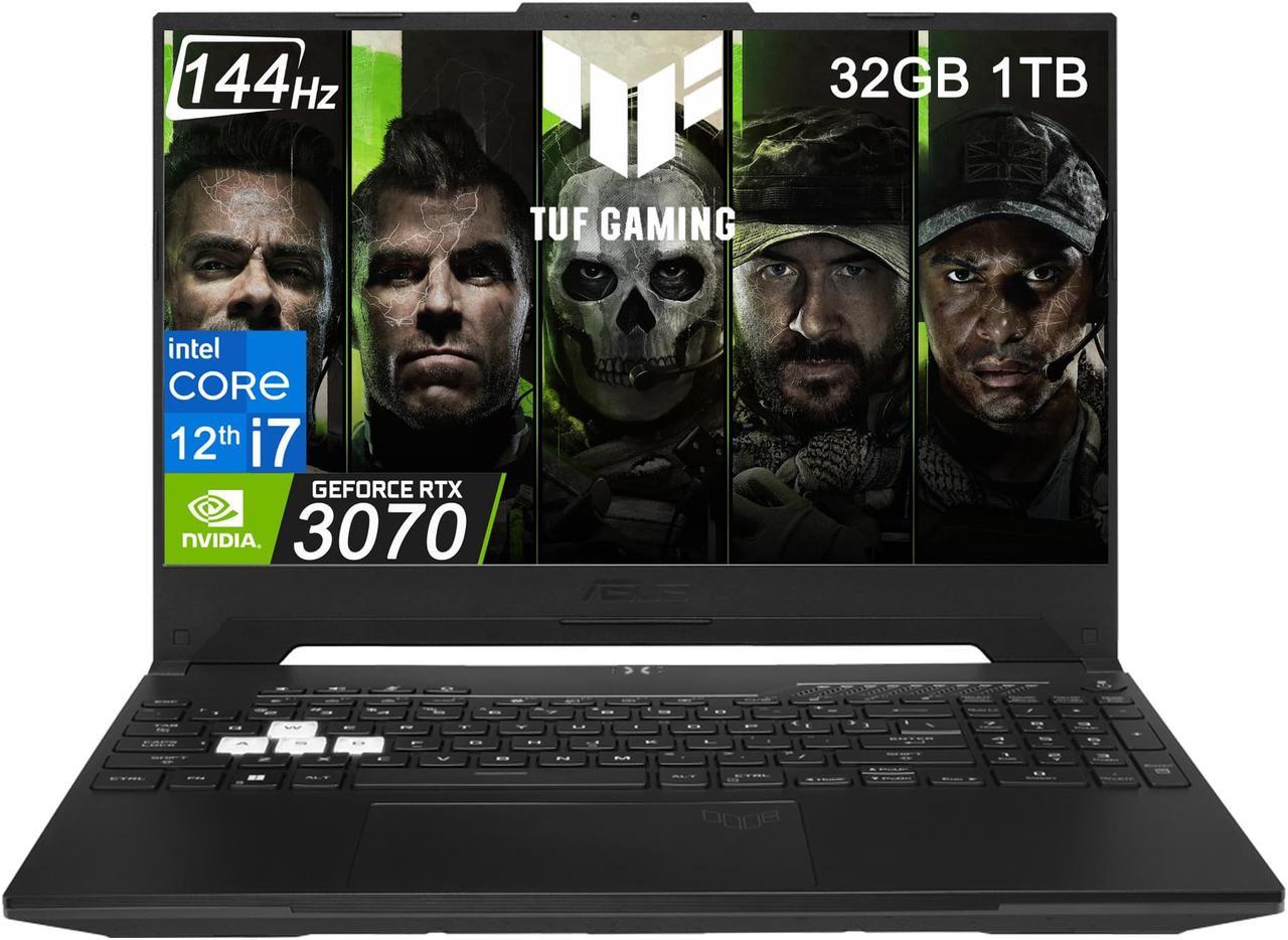 2022 ASUS TUF Dash F15 15.6" 144Hz (Intel 10-Core i7-12650H, 32GB DDR5 RAM, 1TB PlCe SSD, Geforce RTX 3070 8GB), Thin Bezel IPS Gaming Laptop, Thunderbolt 4, RGB Backlit, WiFi 6, Windows 11 Home