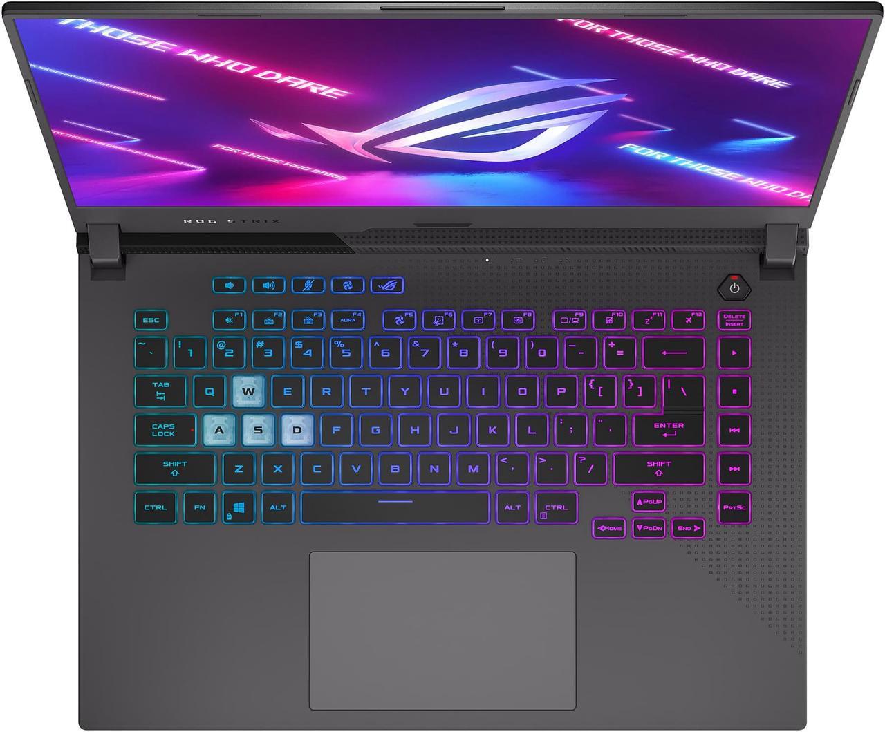 Alt view image 2 of 7 - ASUS ROG Strix G15 15.6" 2K 165Hz (AMD Ryzen 7 6800H, 64GB RAM, 1TB PCIe SSD, GeForce RTX 3060 6GB) RGB Backlit Keyboard Gaming Laptop, Type-C, W-iFi 6E, Win 11 Home (G513RM-WS74)
