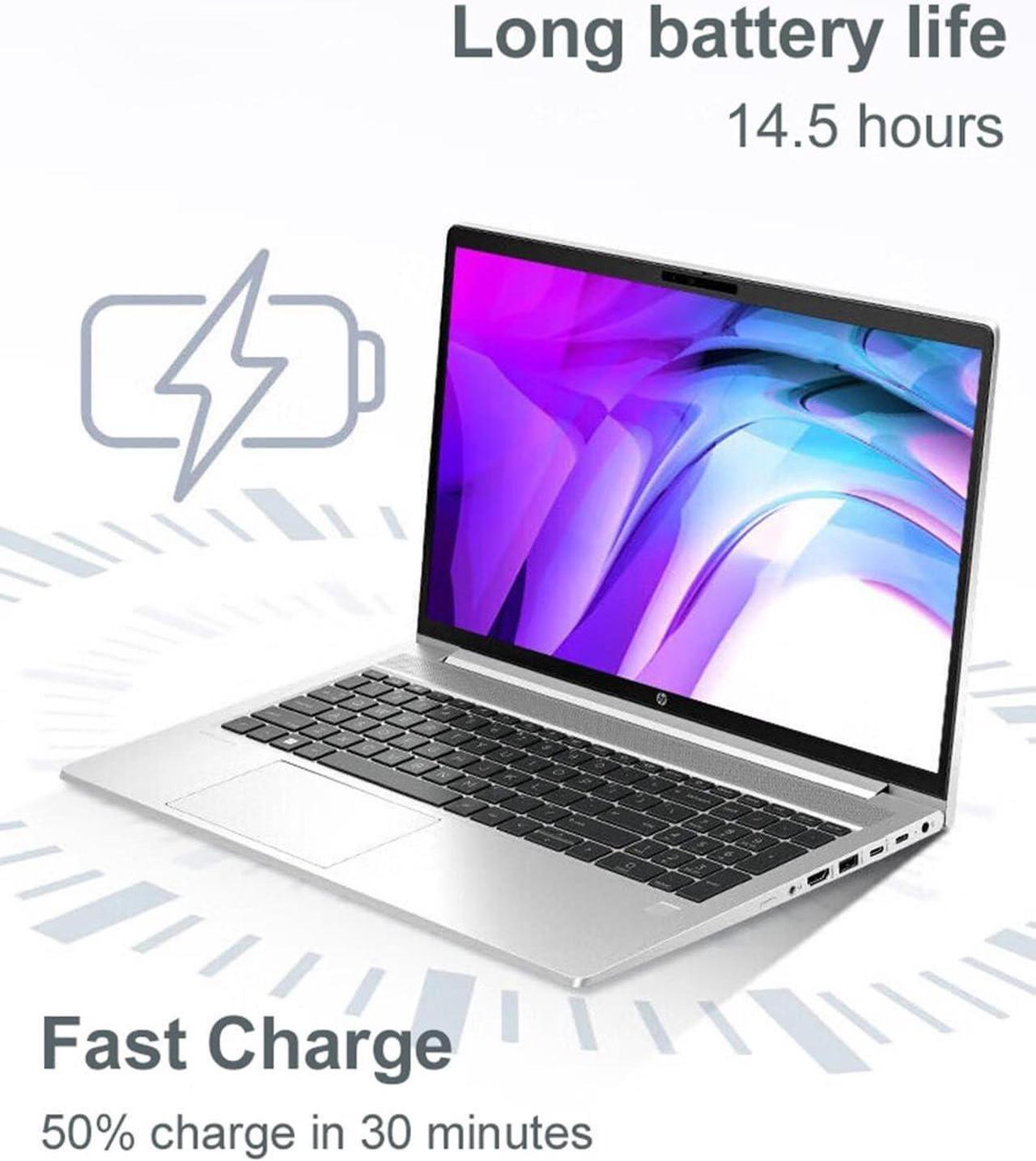 Alt view image 3 of 7 - HP ProBook 450 G10 Business Laptop (15.6" FHD Anti-Glare, Intel 10-Core i5-1334U, 16GB RAM, 512GB SSD, (Beats i7-1255U)) Backlit KB, Webcam, Ethernet, Wi-Fi 6E, Win 11 Pro w/ AI Copilot, Silver