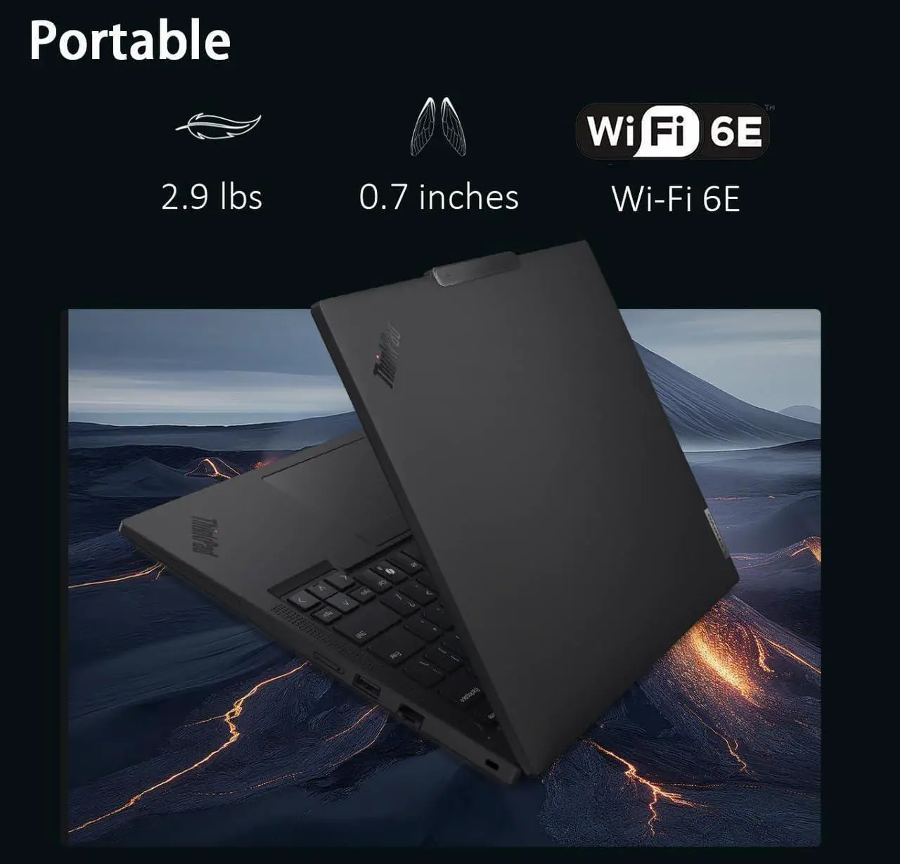 Alt view image 3 of 7 - Lenovo ThinkPad T14 Gen 5 Business Laptop (14" FHD+, Intel Core Ultra 5 125U (>i7-1355U), 16GB DDR5, 512GB SSD), AI PC, Backlit, FP, 5MP Webcam, 2x Thunderbolt 4, Wi-Fi 6E, Win 11 Pro w/ AI Copilot