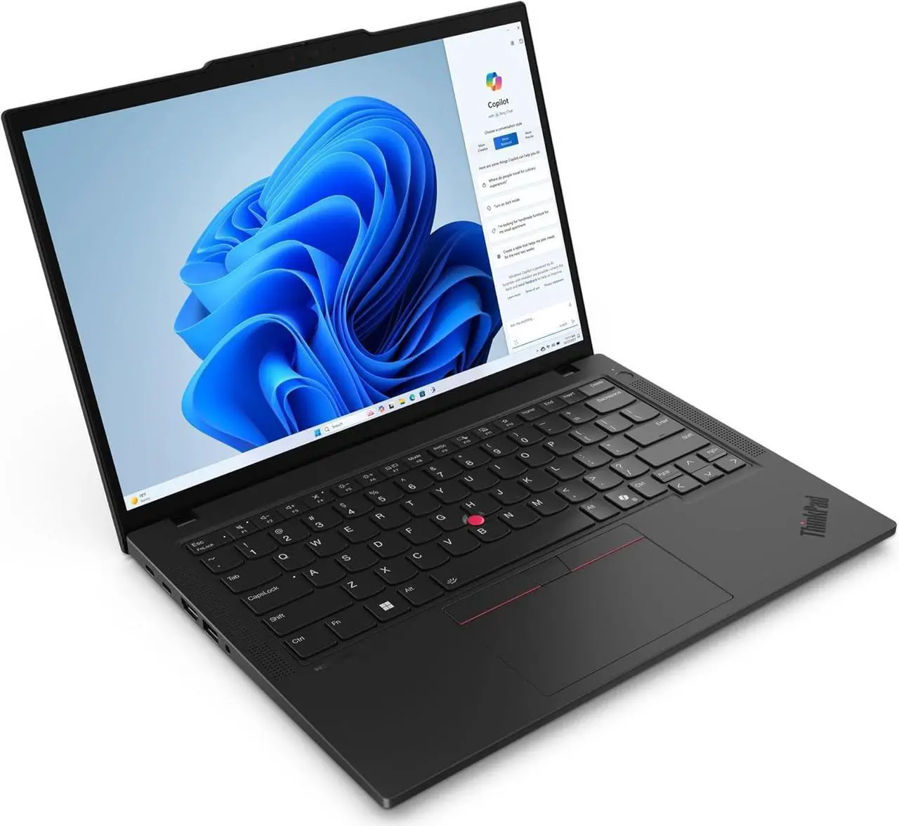 Alt view image 7 of 7 - Lenovo ThinkPad T14 Gen 5 Business Laptop (14" FHD+, Intel Core Ultra 5 125U (>i7-1355U), 16GB DDR5, 512GB SSD), AI PC, Backlit, FP, 5MP Webcam, 2x Thunderbolt 4, Wi-Fi 6E, Win 11 Pro w/ AI Copilot