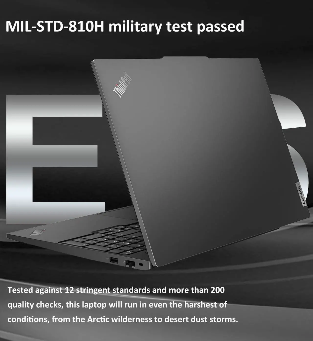 Alt view image 5 of 7 - Lenovo ThinkPad E16 Business Laptop (16" FHD+ Anti-Glare, Intel Core Ultra 7 155U (Beat i7-1355U), 64GB DDR5 RAM, 2TB SSD) AI PC, Fingerprint, Backlit, Webcam, Ethernet, Win 11 Pro w/ AI Copilot