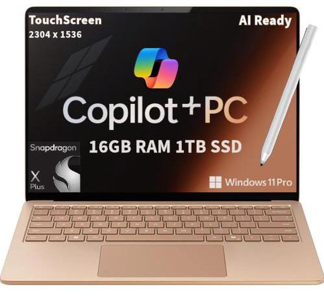 Main image of Microsoft Surface Laptop 7 AI Copilot+ PC for Business (13.8" 2K+ Touchscreen, Snapdragon X Plus, 16GB LPDDR5X, 1TB SSD, IST Pen), 20-Hr Long Battery Life, Backlit, Wi-Fi 7, Webcam, Win 11 Pro, Dune