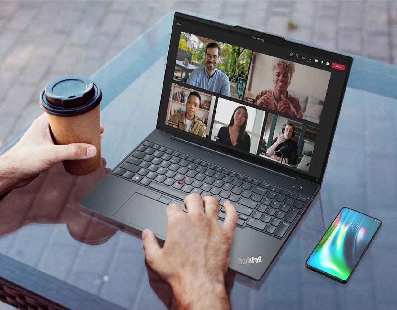 Alt view image 7 of 7 - Lenovo ThinkPad E16 Gen 2 Business Laptop (16" FHD+ Anti-Glare, Intel Core Ultra 5 125U (> i7-1355U), 16GB DDR5 RAM, 512GB SSD) Fingerprint, Backlit, Webcam, Ethernet, Win 11 Pro, 2025 AI PC, Black