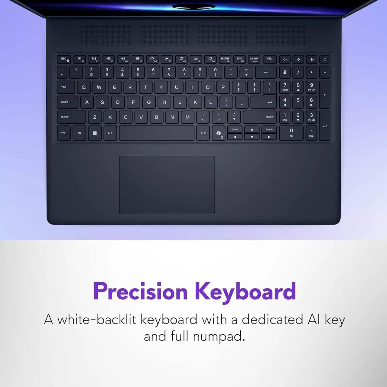 Alt view image 4 of 7 - Alienware 16 Aurora Gaming Laptop (16" QHD+ 120Hz, Intel 10-Core 7 240H, 64GB DDR5 RAM, 2TB SSD, NVIDIA GeForce RTX 4050 6GB), White Backlit Keyboard, Wi-Fi 7, Ethernet, Webcam, Win 11 Home,2025