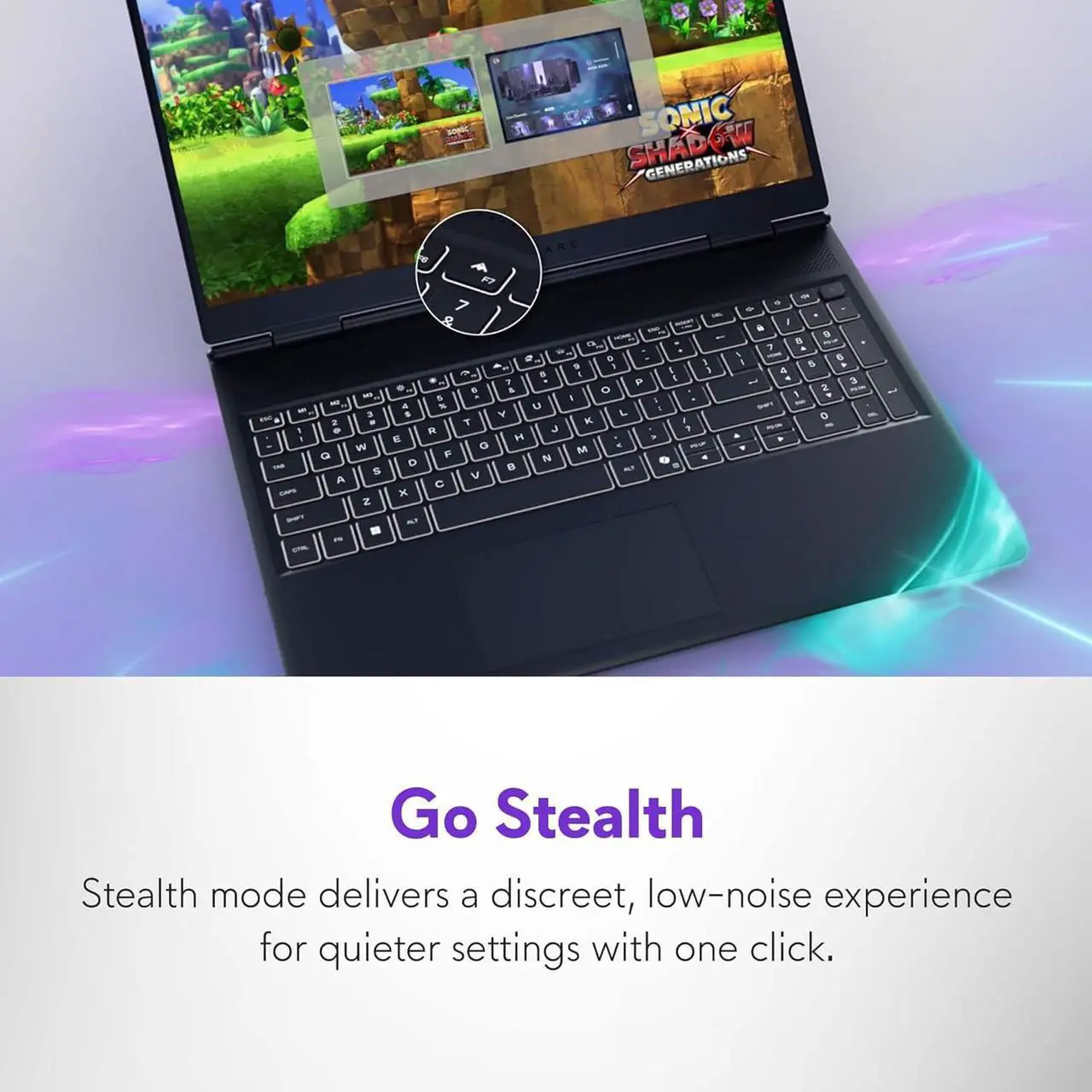 Alt view image 5 of 7 - Alienware 16 Aurora Gaming Laptop (16" QHD+ 120Hz, Intel 10-Core 7 240H, 64GB DDR5 RAM, 2TB SSD, NVIDIA GeForce RTX 4050 6GB), White Backlit Keyboard, Wi-Fi 7, Ethernet, Webcam, Win 11 Home,2025