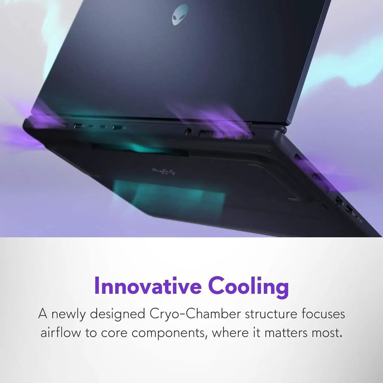 Alt view image 7 of 7 - Alienware 16 Aurora Gaming Laptop (16" QHD+ 120Hz, Intel 10-Core 7 240H, 64GB DDR5 RAM, 2TB SSD, NVIDIA GeForce RTX 4050 6GB), White Backlit Keyboard, Wi-Fi 7, Ethernet, Webcam, Win 11 Home,2025