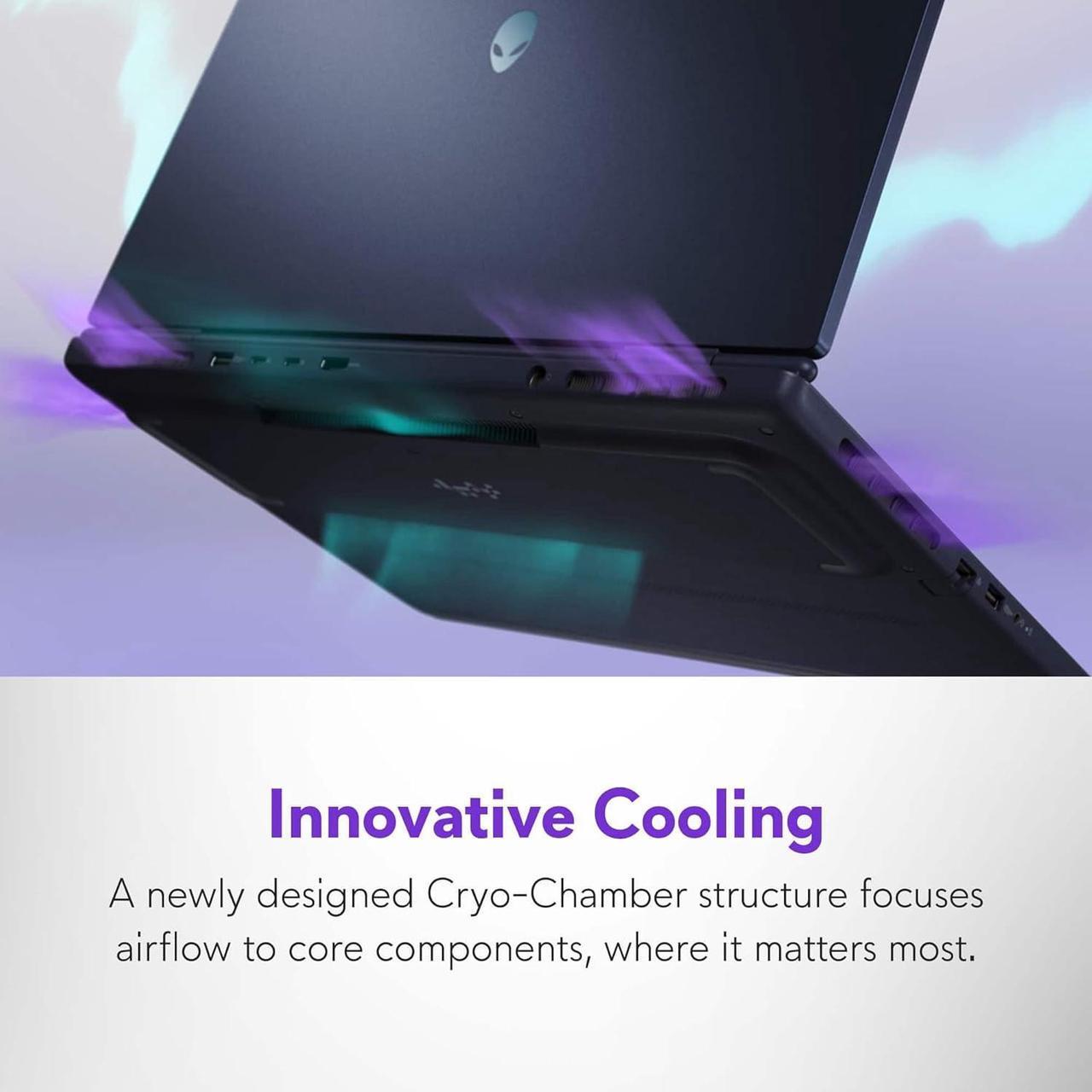 Alt view image 7 of 7 - 2025 Alienware 16 Aurora Gaming Laptop (16" QHD+ 120Hz, Intel 10-Core 7 240H,32GB DDR5 RAM, 1TB SSD, NVIDIA GeForce RTX 4050 6GB), White Backlit Keyboard, Wi-Fi 7, Ethernet, Webcam, Win 11 Home