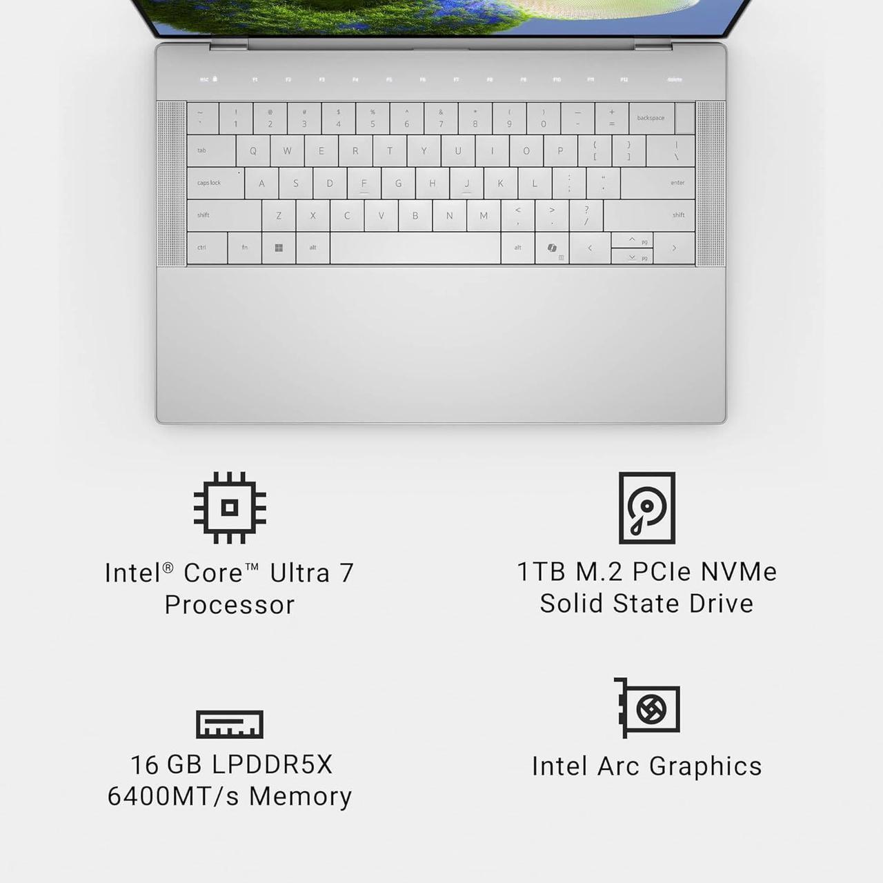 Alt view image 2 of 7 - 2025 Dell XPS 14 9440 Laptop (14.5" FHD+, Intel 16-Core Ultra 7 155H (> i9-10885H), 16GB RAM, 1TB SSD) AI PC for Creator, Business, Engineers, Backlit KB, FP, RGB IR Webcam, IST HUB, Win 11 Pro