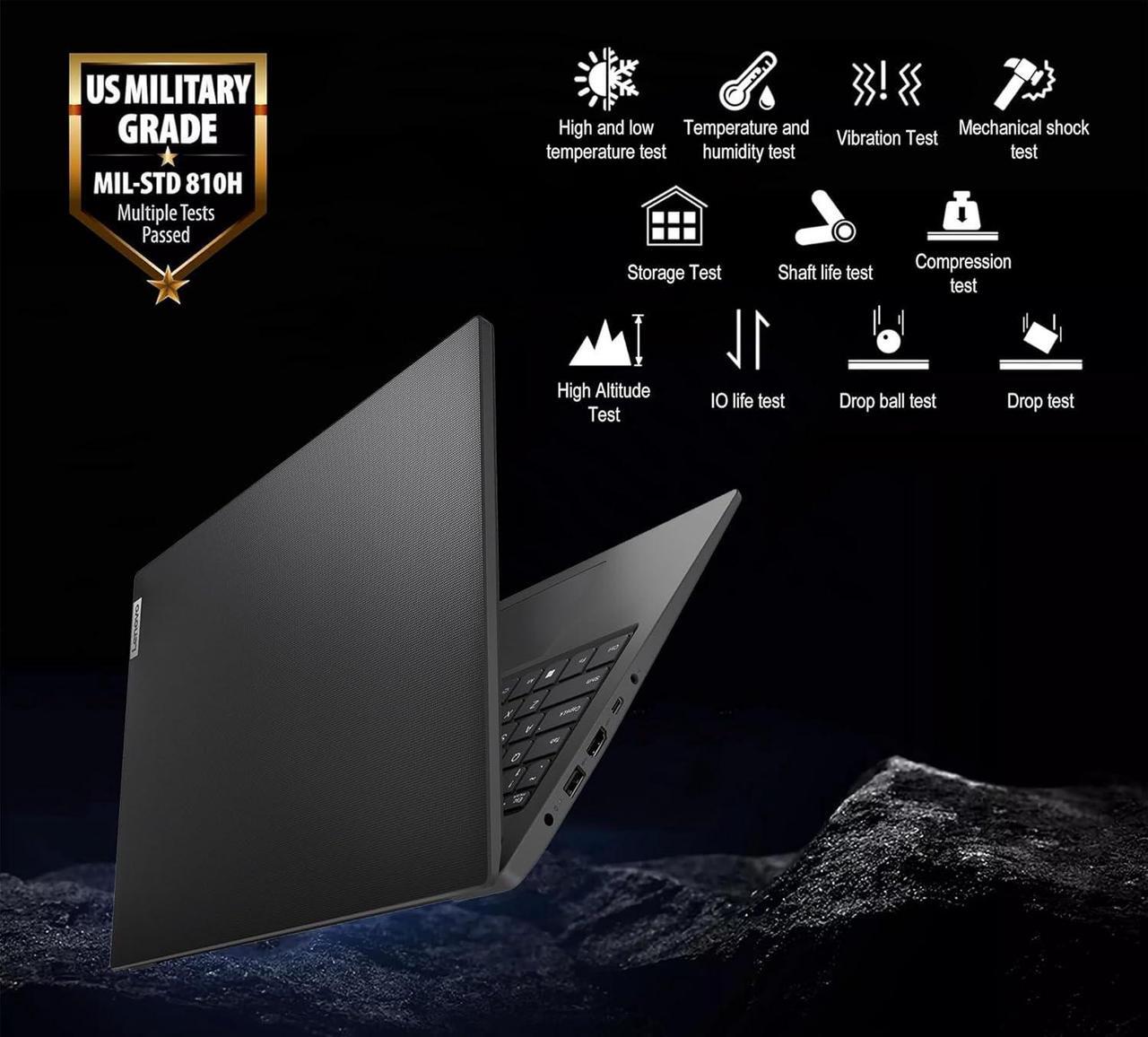 Alt view image 7 of 7 - Lenovo V15 Gen 4 (15.6" FHD Anti-Glare, 13th Intel Core i5-13420H (Beat i7-1255U), 16GB RAM, 512GB SSD) for Business, Home, Military Grade, Ethernet, IST Hub, Win 11 Pro w/AI Copilot, Black