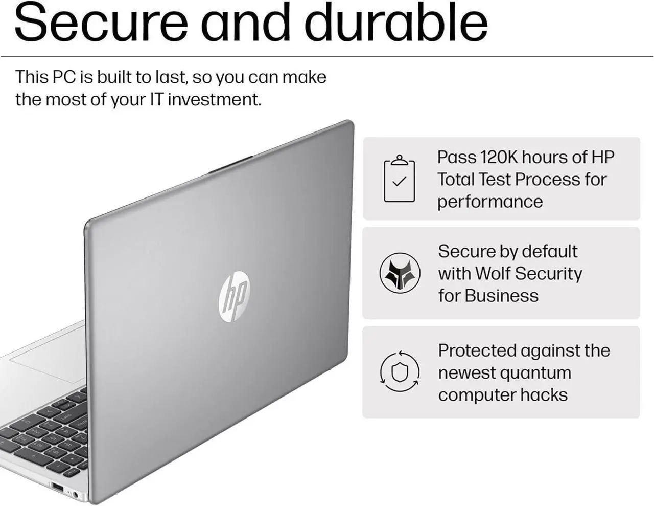 Alt view image 3 of 7 - HP 255 G10 Business Laptop (15.6" FHD IPS Anti-glare, AMD Ryzen 5 7530U (> i7-1165G7), 16GB RAM, 512GB SSD) for Home, Student, Webcam, Numeric Keypad, HDMI, Wi-Fi 6, Bluetooth, Win 11 Pro w/Copilot