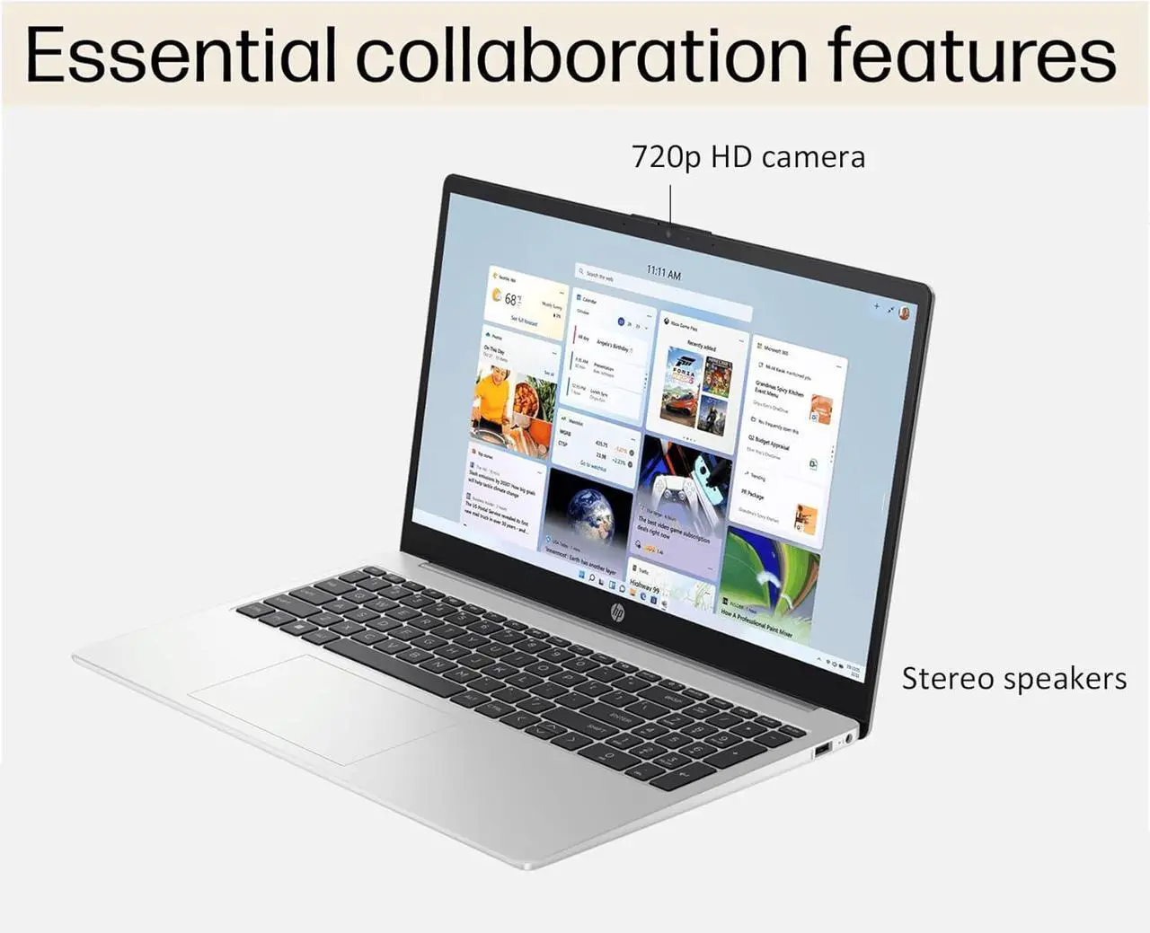 Alt view image 5 of 7 - HP 255 G10 Business Laptop (15.6" FHD IPS Anti-glare, AMD Ryzen 5 7530U (> i7-1165G7), 16GB RAM, 512GB SSD) for Home, Student, Webcam, Numeric Keypad, HDMI, Wi-Fi 6, Bluetooth, Win 11 Pro w/Copilot