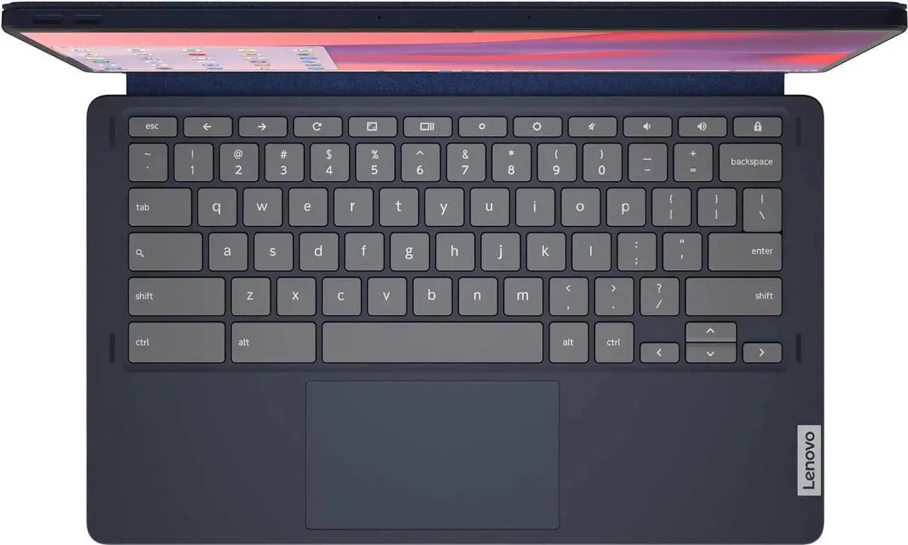 Alt view image 6 of 7 - Lenovo Chromebook Duet 5 2-in-1 Tablet Laptop w/Detachable Keyboard (13.3" FHD OLED Touchscreen, 8-Core Qualcomm CPU, 8GB RAM, 256GB Storage), IST HUB, Wi-Fi, 8MP Webcam, Chrome OS, Abyss Blue