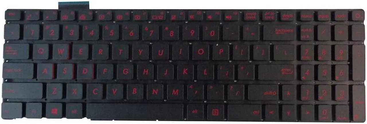 New Net Tastiera Italiana QWERTY Per Notebook ASUS G551, G771, GL552, GL752, ZX50 E Affini - Retroilluminata Con Layout ITA - 2