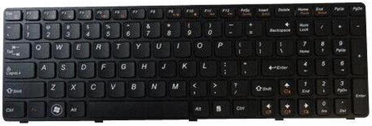 Main image of replacement keyboard for Lenovo G780 Black   25012184 25012401