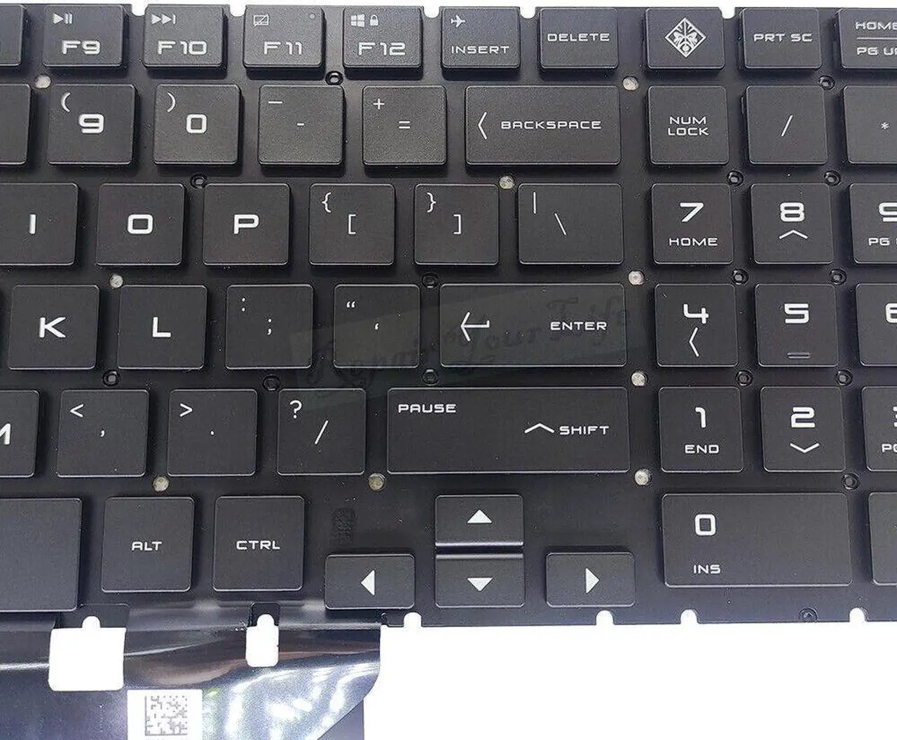 Alt view image 2 of 5 - replacement keyboard for HP OMEN 15-dh1050nr 15-dh1053nr 15-dh1054nr US  RGB Backlit
