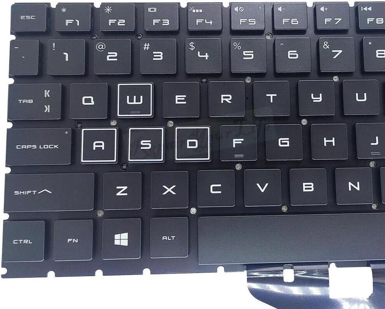 Alt view image 3 of 5 - replacement keyboard for HP OMEN 15-dh1050nr 15-dh1053nr 15-dh1054nr US  RGB Backlit