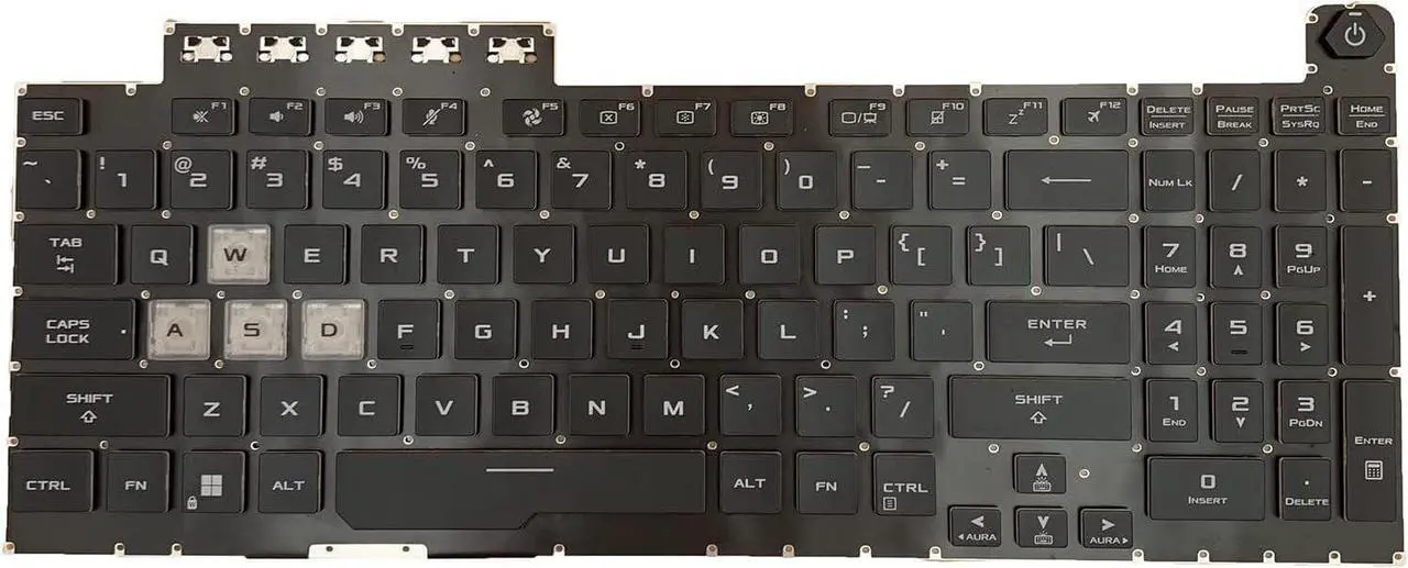 Alt view image 3 of 5 - US Keyboard Backlit For ASUS TUF Gaming FX506HC FX506HE FX506LH Backlit