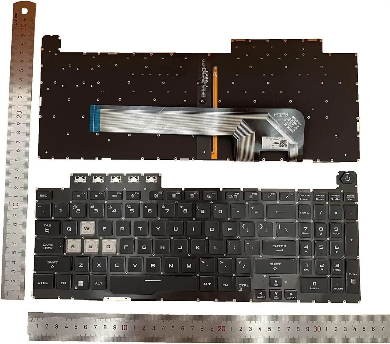 Alt view image 2 of 5 - US Keyboard Backlit For ASUS TUF Gaming FX506HC FX506HE FX506LH Backlit