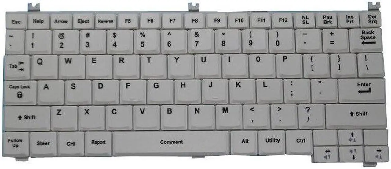 Alt view image 2 of 4 - GE Healthcare Ultrasound Keyboard For LOGIQ E R6 R7 R5.0 R5.2 White color  English US