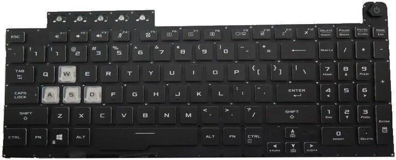 Main image of US Keyboard for Asus TUF Gaming FX706IU FX706HC FX706HCB FX706HE Backlit
