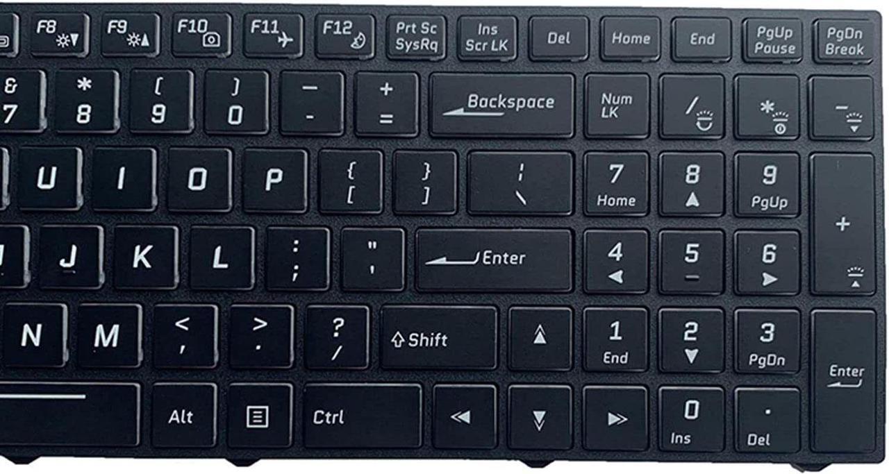 Alt view image 2 of 5 - replacement keyboard for Clevo US with Backlit  CVM15F23USJ430D2 CVM15F23USJ430A