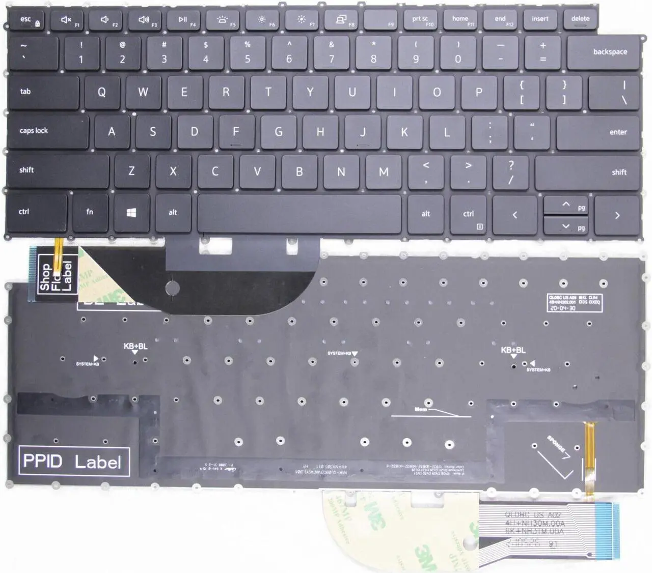 Main image of US Backlit Keyboard for Dell XPS 15 9520 Precision 5570 no frame
