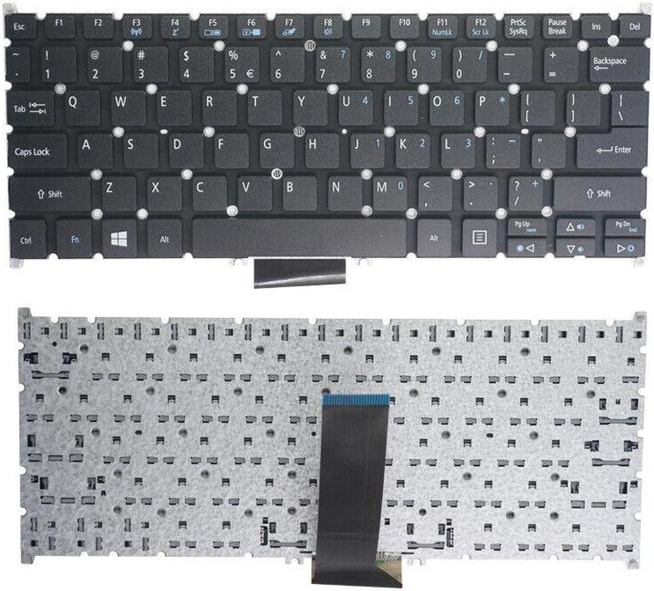 Clavier QWERTZ Allemand Acer Aspire V3-331 & V3-371 - Blanc, Neuf Jamais Utilisé
