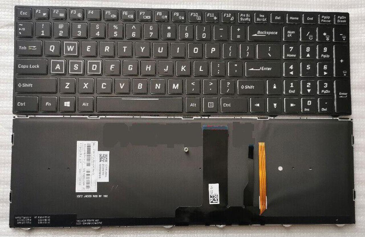Main image of replacement keyboard for  Clevo P970RC P970RD P970RF P970EN P970ED P970RN P970EF US Backlit