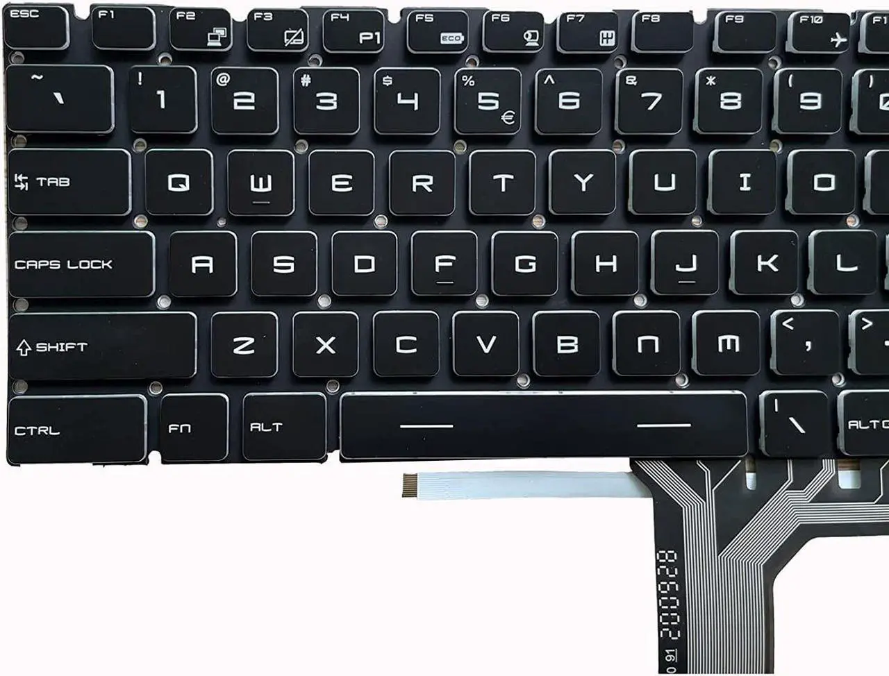 Alt view image 3 of 5 - replacement keyboard for MSI GT72 GT73VR 6RE 6RF GT72VR 6RD 6RE US  Backlit