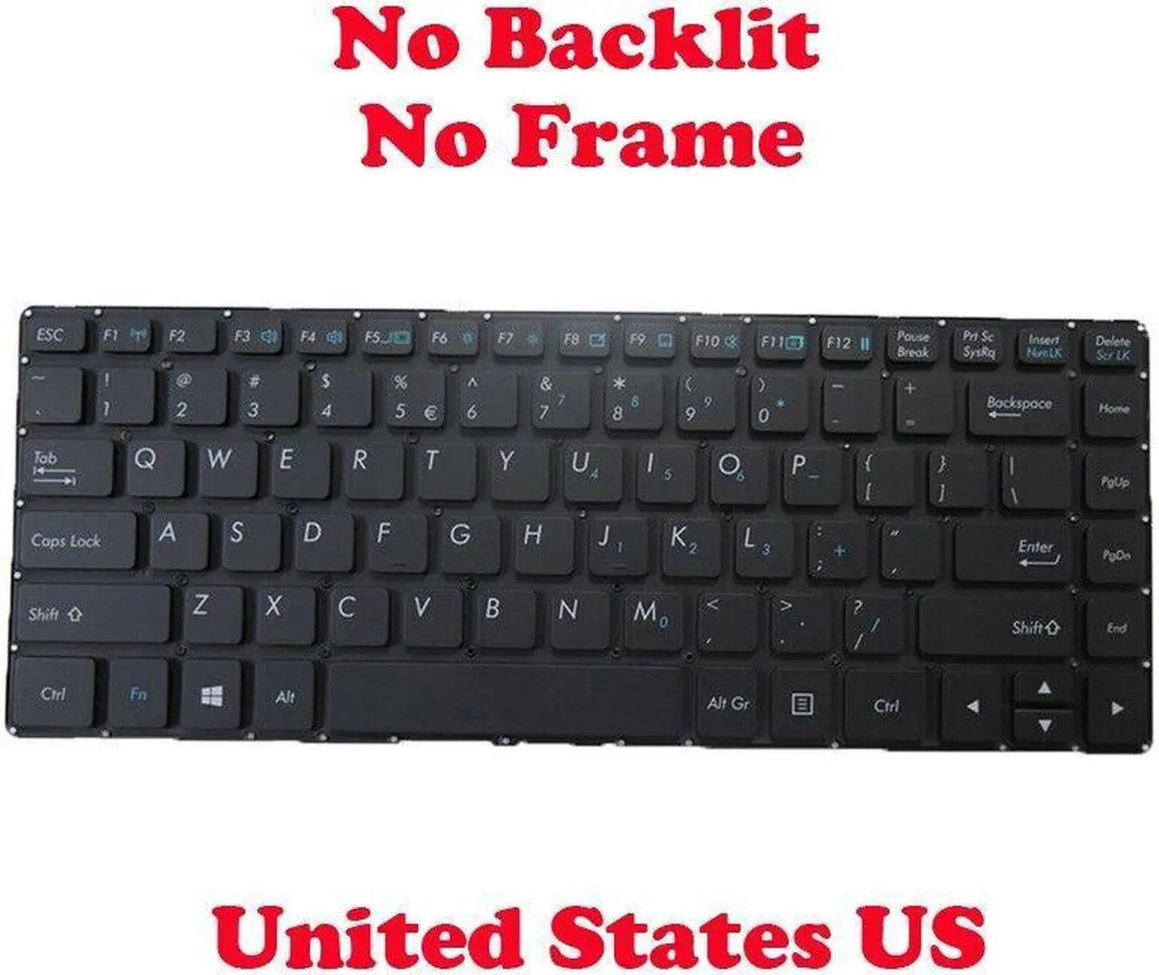 Main image of Laptop Keyboard For GETAC S410 S410 G2 S410G2 English No Frame